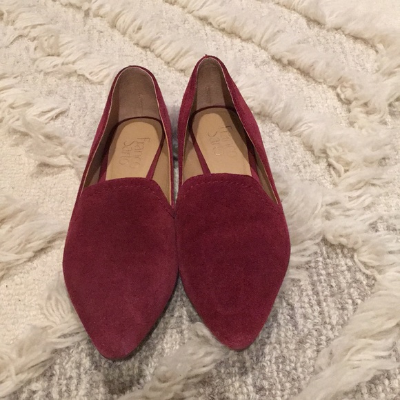 Franco Sarto Shoes - franco sarto suede burgundy loafers
